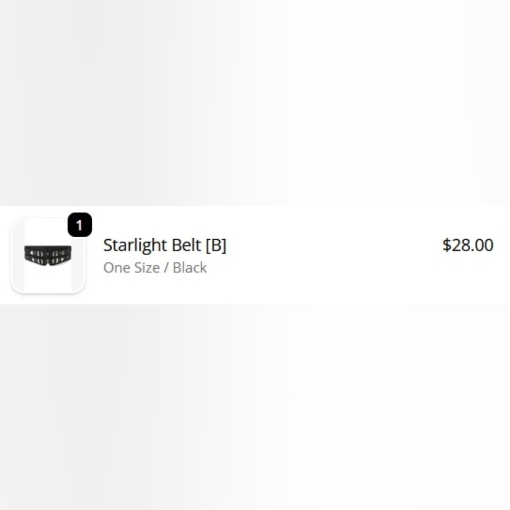 Killstar Starlight Belt With Buckles And Elastic - Picture 4 of 4
